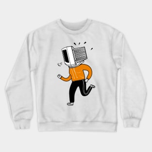 Coder computer working out Crewneck Sweatshirt